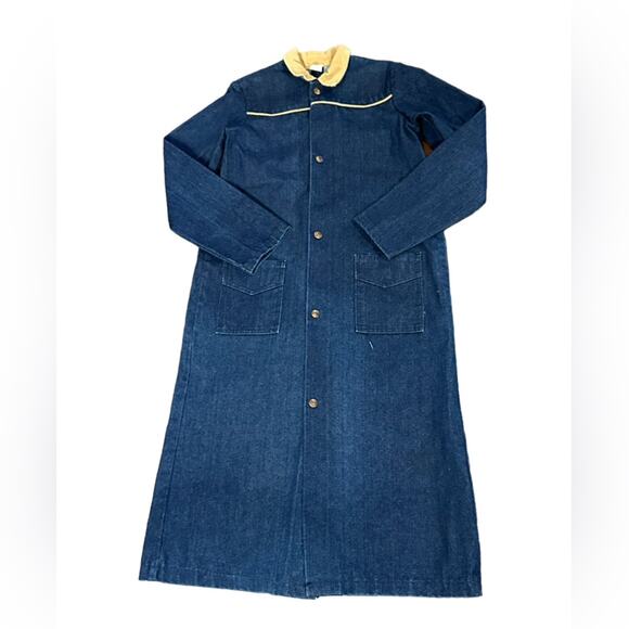 Vintage Youth 12/14 Denim Riding Duster Jacket in Cotton Denim & Corduroy - Picture 1 of 6